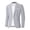 Gray, variant on Men's Linen Blend Single Button Notch Lapel Blazer Long Sleeve Lightweight Casual Summer Sport Coat with Pockets Green M