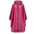 thumbnail image 4 of AOOCHASLIY Ladies Coat Clothes Fashion Women Rain Jacket Coat Printing Hooded For Adults with Pockets Tops, 4 of 5