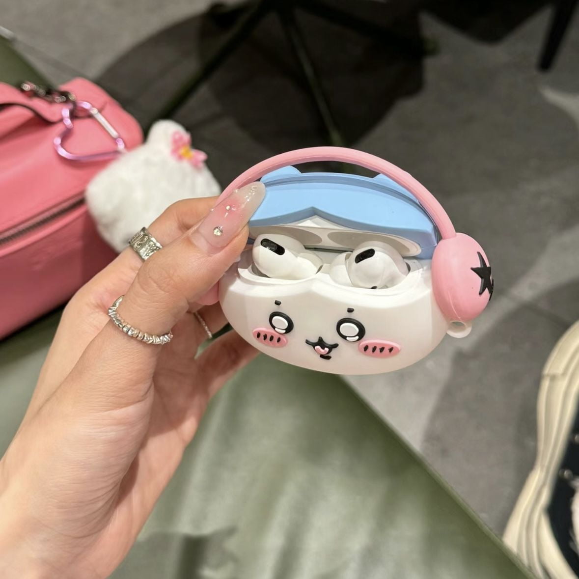 MINISO 3D Cuteちいかわ ハチワレ Case for AirPods Pro2 Airpod Pro 1