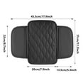 thumbnail image 3 of Guanhe Car Center Console Cover Universal Leather Car Armrest Cover Cushion with 2 Storage Bags Storage Box Car Interior Accessories for Most Vehicles, 3 of 9