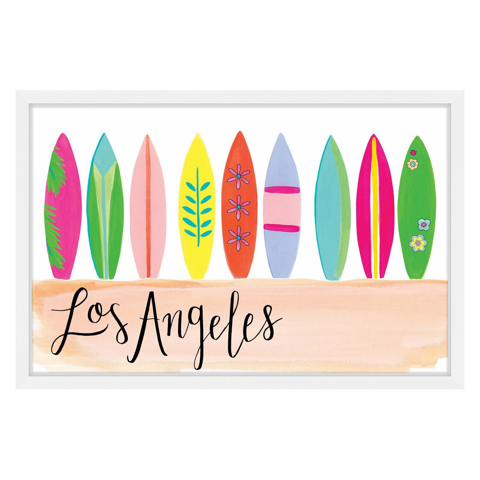 Marmont Hill "Surfboards" by Molly Rosner Framed Painting Print