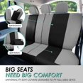 thumbnail image 5 of FH Group Universal Fit Car Seat Covers Flat Cloth, Full Set w/ Trimmable Vinyl Floor Mats, 5 of 8