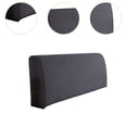 thumbnail image 6 of kowaku Bed Headboard Cover Bed Headboard Protector Removable Stretch Dustproof Modern Soft Bed Back Cover Upholstered Bed Head Cover Gray, 6 of 9