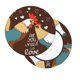 thumbnail image 2 of Disketp Rooster And Chicken Funda Redonda para Taburete, Funda de Cojín para Silla de Bar Suave y Elástica-14 inch, 2 of 7