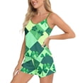 thumbnail image 2 of FAHXNVB Women's St. Patrick's Day Cami and Shorts Pajama Set Graphic Print Soft Comfortable Breathable Home Casual Loungewear, 2 of 3