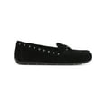 thumbnail image 3 of ANNE KLEIN Womens Black Comfort Studded Onit Round Toe Slip On Leather Moccasins Shoes 9.5, 3 of 4