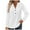 White, variant on Womens Plain Tshirts Long Sleeve Going Out Tops for Women Fall Large Loose Solid V Neck Loose Single V Neck Blouses Business Casual Khaki M