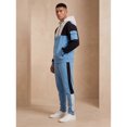 thumbnail image 4 of Men Colorblock Quarter Zip Heavy Pullover Hoodie & Jogger Set, 4 of 6