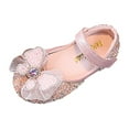 thumbnail image 1 of B91xZ Chaussures de Robe pour Fille, Ballerines pour Pâques, Fête, École, Rouge 9.5, 1 of 5