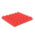 thumbnail image 6 of 24X Charcoal Acoustic Foam Tiles Soundproofing Foam Panels Studio Sound Padding 2 x 10 x 10 Inch(Black+Red), 6 of 8