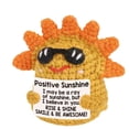 thumbnail image 4 of Positive Crochet Emotional Support Gift with Inspirational Card, Handmade Mini Crochet Plush Funny Encouragement Gift Desk Decor for Friends Coworkers Women Men, 4 of 9