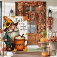 thumbnail image 6 of HomeKingdee Fall Gnome House Flag, Fall Decor Gnomes Flag, Autumn Flags Pumpkin Leaves Signs Home Decorations Rustic Welcome Outdoor Farmhouse Thanksgiving, 6 of 7