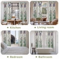 thumbnail image 6 of Butterfly Kitchen Curtains, Summer Spring Botanical Farmhouse Light Filtering Window Curtain Panels, 2Pcs Rod Pocket Window Treatments Set for Living Room Bathroom Bedroom 52x72 Inches, 6 of 9