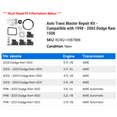 thumbnail image 2 of Auto Trans Master Repair Kit - Compatible with 1998 - 2003 Dodge Ram 1500 1999 2000 2001 2002, 2 of 2