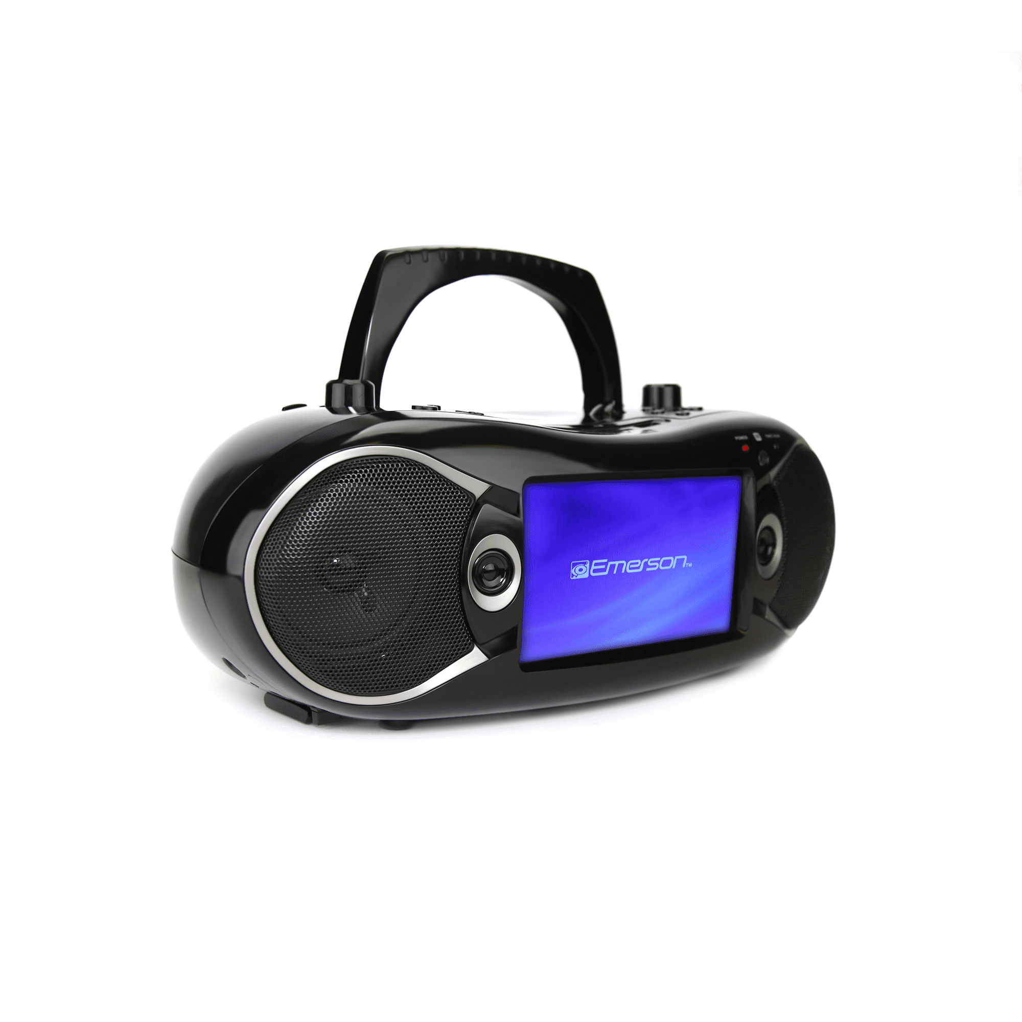 Emerson 7" Bluetooth® DVD Boombox and TV with AM/FM Radio & Stereo Speakers, Black