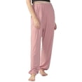 thumbnail image 4 of LUXUR Ladies Straight Leg Bottoms Tummy Control Sport Trousers Pink XXL, 4 of 4