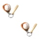 thumbnail image 4 of Ounissouiy 3 piezas de llavero de béisbol artificial guante de murciélago anillo llavero Prop suministros deportivos regalo niños novio hombres Fans Type1 NO1 Ounissouiy CBP182471, 4 of 6