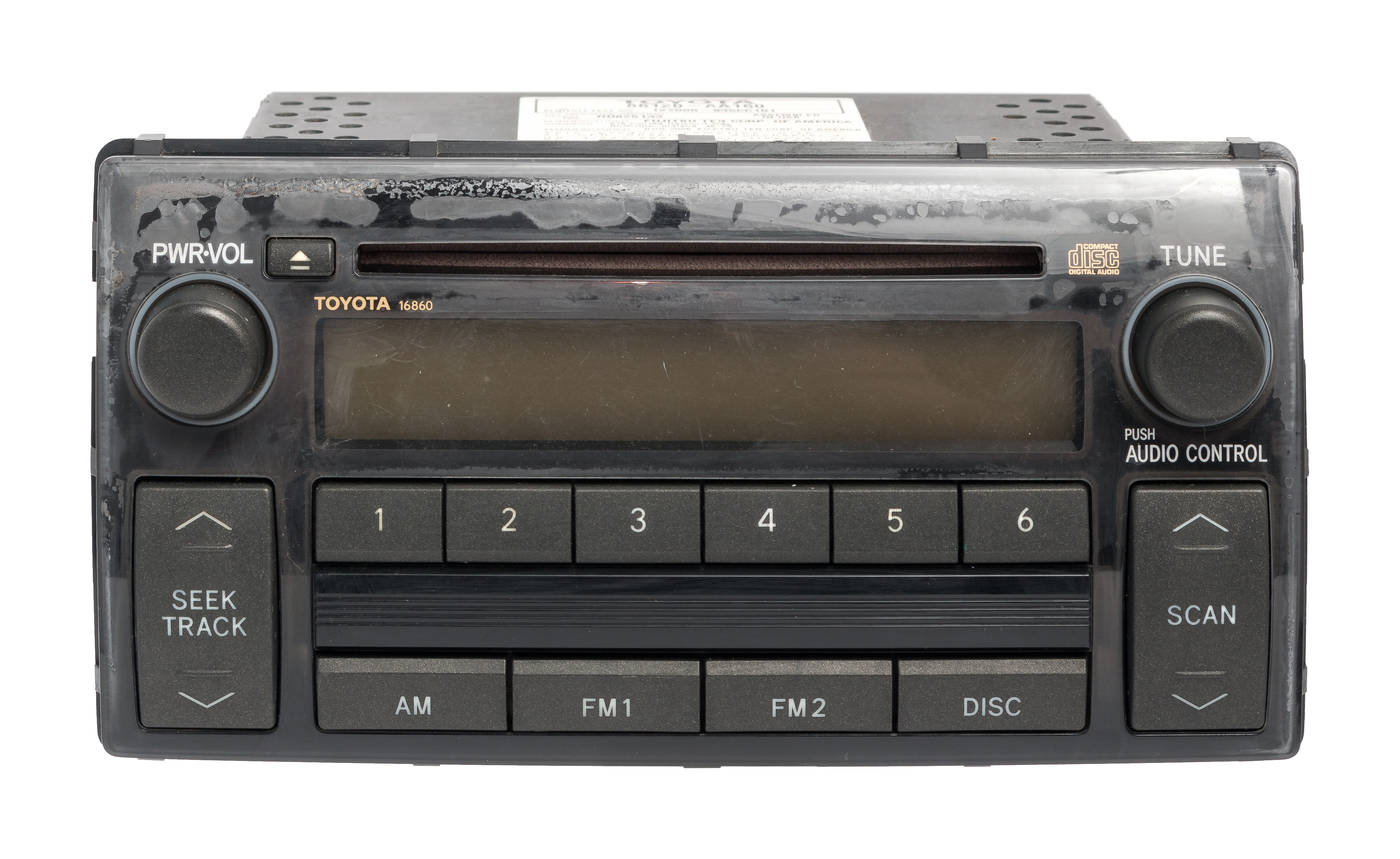 Restored 200506 Toyota Camry AM FM Radio Receiver Single Disc CD Player Part 86120AA160 (Refurbished)