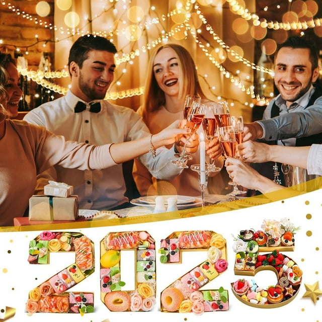 Barbecue Grill Under $25 4Pcs 2025 Cardboard Number For Charcuterie Fillable Cardboard Number Tray Number Charcuterie Paper Box Candy Cupcake Container For Birthday Anniversary Decorations