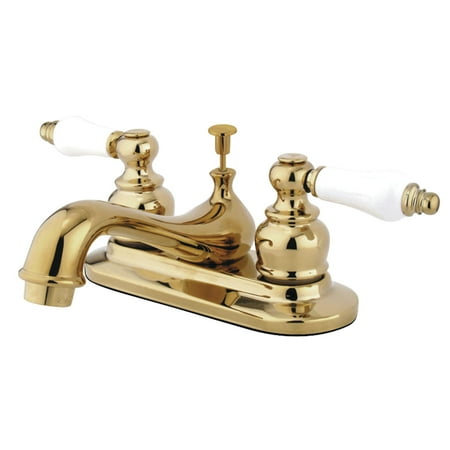 - Kingston Brass KB602B 4-Inch Centerset Lavatory Faucet, Polished Brass