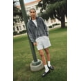 thumbnail image 7 of No Boundaries Zip Up Oversized Hoodie with Applique Detail, Men's and Big Men's XS-3XL, 7 of 7
