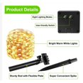 thumbnail image 3 of LED 22M 8 Modos Cadena de Luces Solares navidad luces de hadas 7M luces solares para exterior 12M luces navideñas decoracion habitacionB + J, 3 of 4