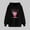 Black#1, variant on Womens Sweatshirts Plus Size,Ladies' Valentine's Day Printed Long Sleeved Hooded Sweatshirt Top One Size Larger Purple M