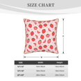 thumbnail image 2 of KLL Strawberry Decorative Throw Pillow Covers Velvet Soft for Couch Sofa Bedroom Living Room Outdoor (No pillow core)- 18"x18", 2 of 5