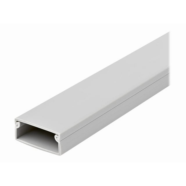 StarTech.com Gestion de Câble Solide Raceway avec Couvercle, 1-1/2 Pouces(38mm)W x 5/8 Pouces(16mm)H, 6.5 Pieds(2m) Longueur, Cache-Réseau/cordon d'Alimentation/conduit Mural en PVC, Max 30 Câbles, UL Listed - UL94 V0, M1 Fire Noted (CBMWD3816) - Cable Raceway - 0.8 Po - Gris - Conforme TAA