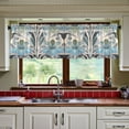 thumbnail image 3 of Yayeee Kitchen Curtains Tier Set of 2 Light Filtering 57"x24" Over Sink Window Panels, Vibrant Abstract Design, 3 of 7