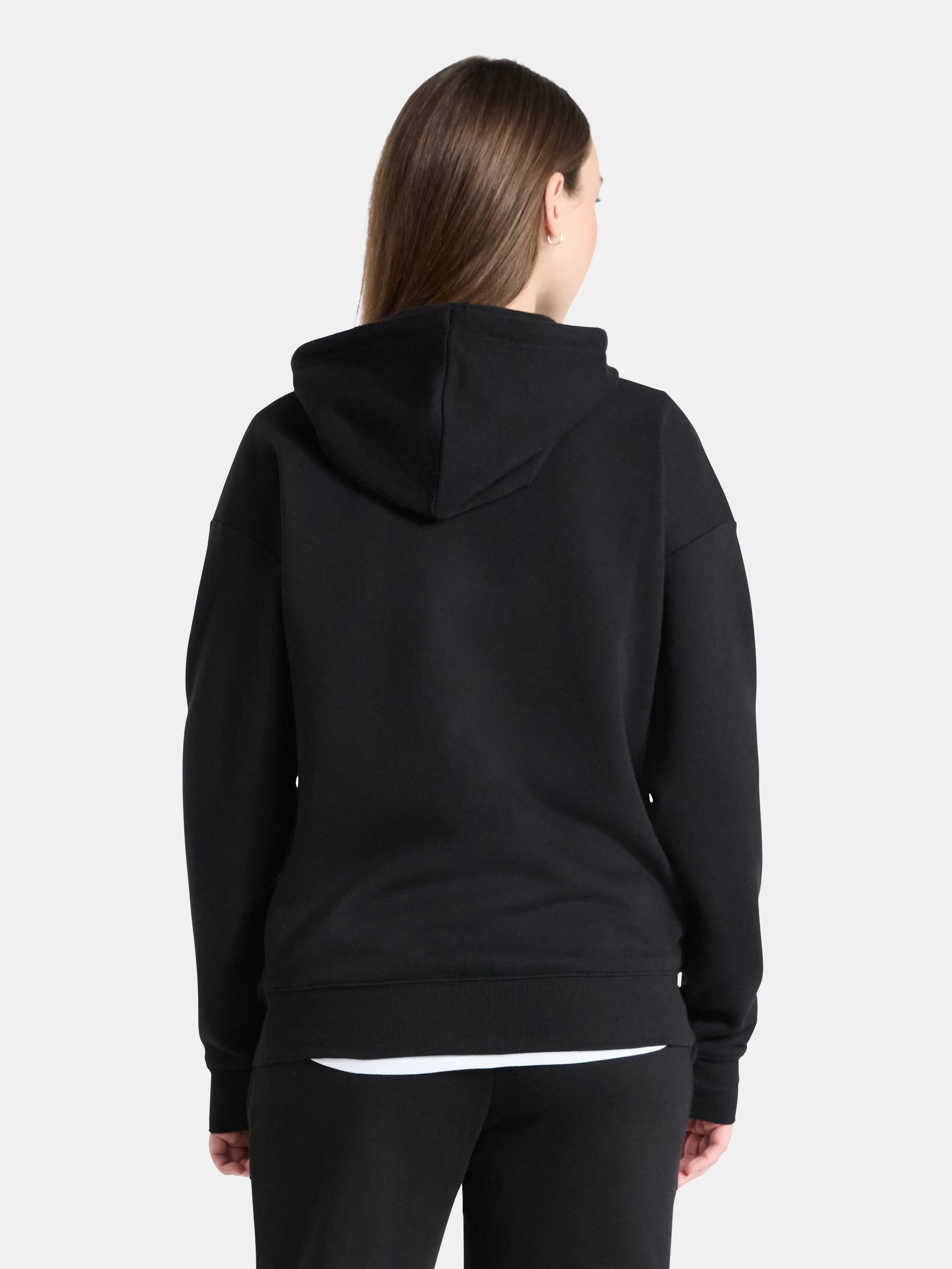 No Boundaries Essential Fleece Hoodie, Women's Sizes XXS-XXL