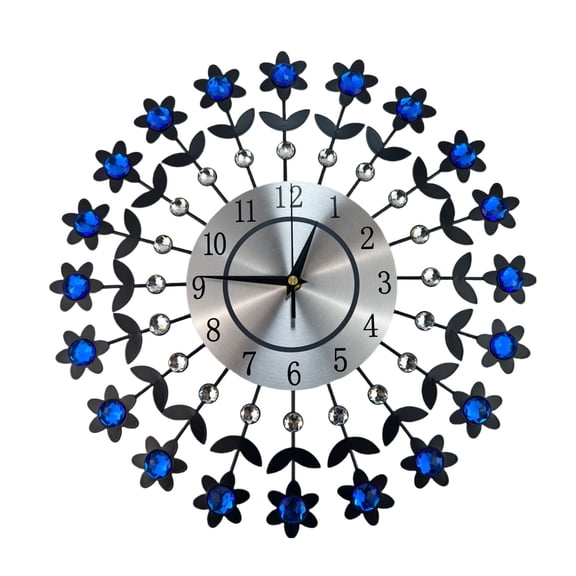 CEORPER Large Modern Wall Clocks for Living Room Decors None Ticking Battery Operated