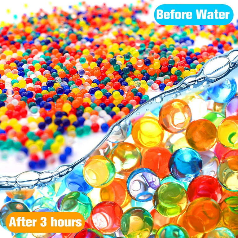 Buy MarvelBeads Water Beads Non-Toxic (Half Pound Refill) Rainbow Mix for  Sensory Play, Spa Refill, Toys and Décor, Marble Sized Online at  desertcartIsrael