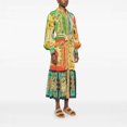 thumbnail image 3 of RDKTPXZ Women’s Printed Maxi Shirt Dress, Long Sleeve Button Front Belted Casual Dress, 3 of 7