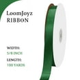thumbnail image 5 of 5/8 inches 100 Yard Satin Ribbon for Gift Wrapping, Wedding, Crafts, Christmas,Easter, Floral, Hair, Invitation Decorations and More Forest Green, 5 of 7