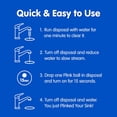 thumbnail image 3 of Garbage Disposal Cleaner, Freshener & Odor Removing Balls, Easy to Use, Fresh Lemon Scent, 40 Count, 3 of 4