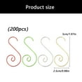 thumbnail image 4 of Zeiwohndc 200 Stainless Steel Christmas Tree Hangers 50mm S Hooks for Ornament Display, 4 of 11