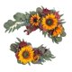 thumbnail image 2 of Farmhouse Fake Swag de decorativos Guirnalda Flor colgante Opción 5H Colcomx Corona colgante de puerta delantera, 2 of 8