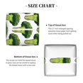 thumbnail image 5 of Kdxio Cute Broccoli Print Tissue Box Cover,Square Decorative PU Leather Facial Paper Case Organizer Holder Dispenser for Bathroom,Night Stands,Desk,Car 5.2''X5.2''X5.2'', 5 of 8