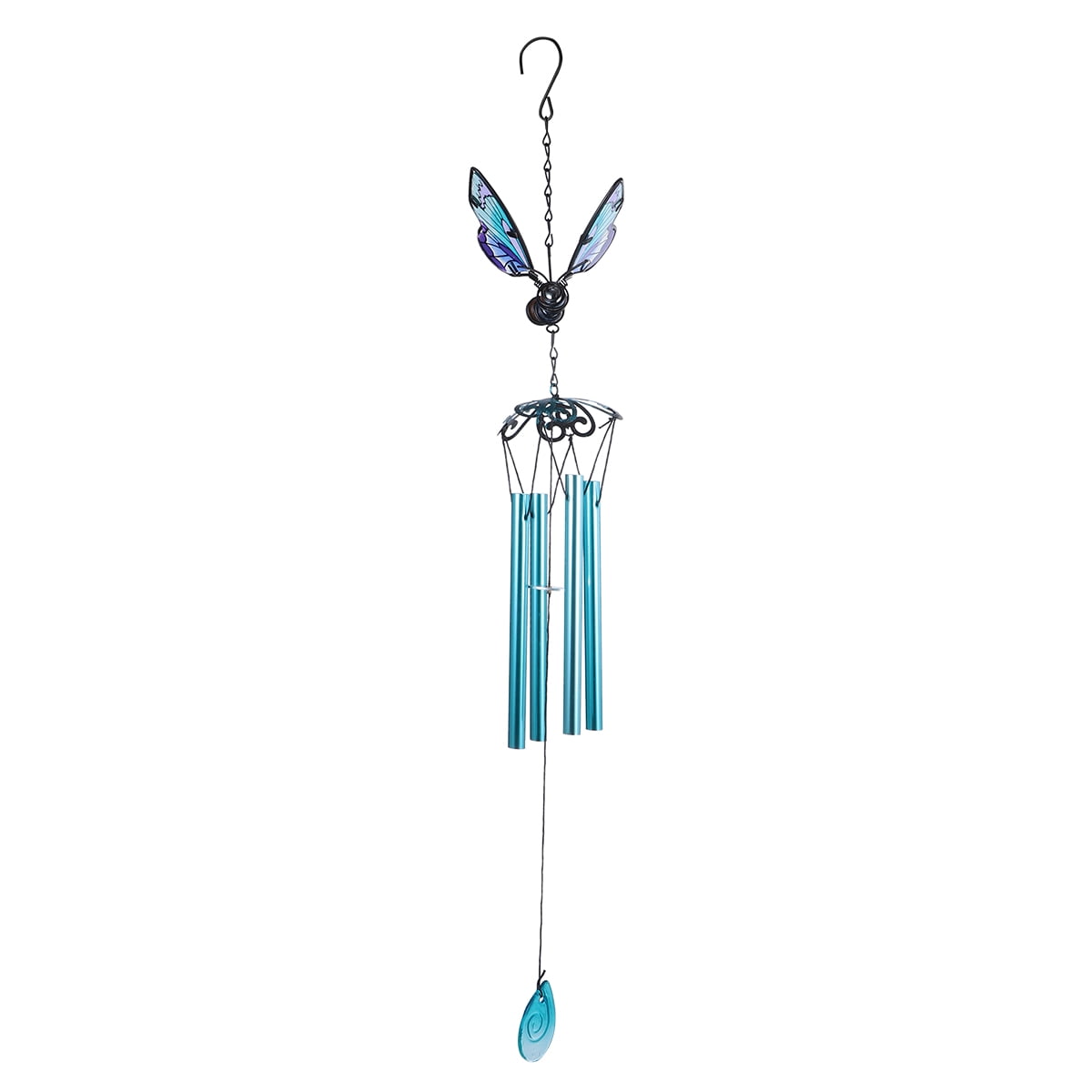 RENACLIPY Durable Sky-Blue Wind Chime for Door and Garden Decor  2Pcs