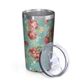 thumbnail image 2 of Pioneer Flower 10oz Tumblers Stainless Steel Tumbler with Lid and Straw,Vacuum Insulated Double Wall Travel Tumbler Cups with Cleaning Brush for Coffee, Tea, 2 of 4