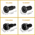 thumbnail image 5 of Tornillos para timbre con vídeo, tornillos de repuesto para timbre con vídeo, se adapta a todos los modelos de timbre con vídeo Ring (4 juegos/20 piezas) (negro), 5 of 5