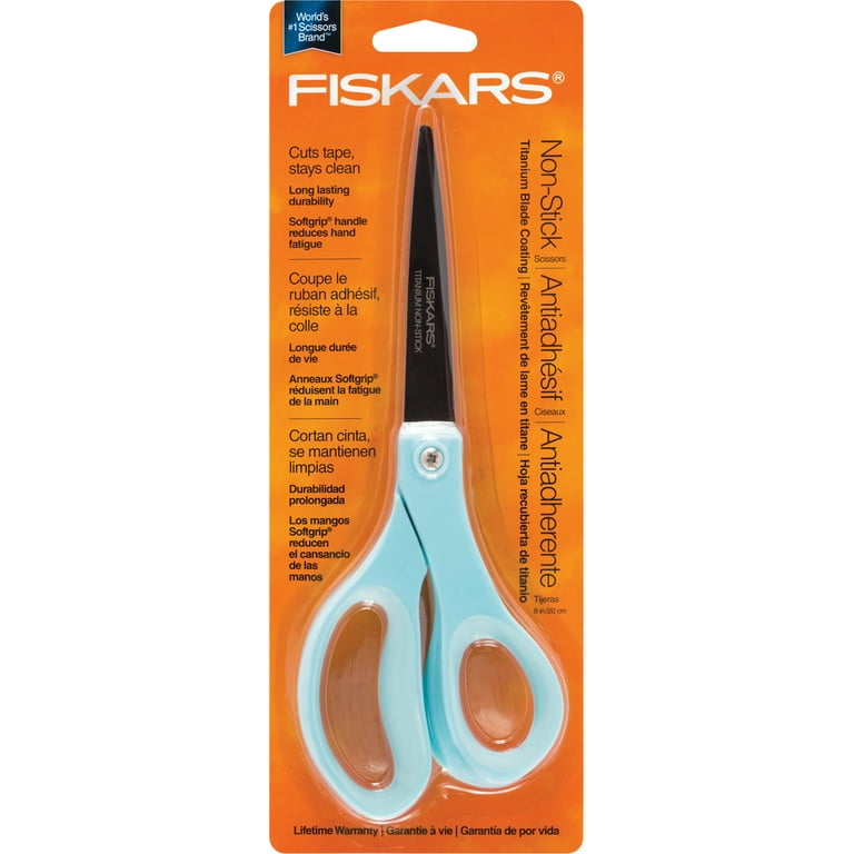 Fiskars Softgrip Titanium Non-Stick Scissors 8- 