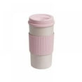 thumbnail image 1 of Travel Mug,Insulated Eco-friendly Wheat Fiber Cup with Leakproof Lid,Double Walled Reusable Tumbler for Hot and Cold Water In Travel and Car, 1 of 8