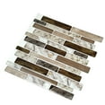 thumbnail image 4 of LongKing Brown Marble Tile 12 in. x 12 in. Peel and Stick Backsplash(10-Pack), 4 of 5