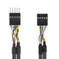 thumbnail image 4 of Duttek Cable de extensión de encabezado USB Cable de placa base USB Cabecera USB 10 pines macho a hembra Extensión de extensor de encabezado Cable de puente Dupont 1M/3.3Ft, 4 of 5