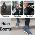 thumbnail image 5 of AUXDIQ Wellington Boots Men Mid-calf Wellies Waterproof Rain Boots Outdoor Garden Shoes, 5 of 6