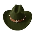 thumbnail image 5 of Premium Felt Cowboy Hat with Cattleman Crease Wide Brim Shapeable Western Hat for Men Women Cowgirl Rodeo Daily Wear, 5 of 5