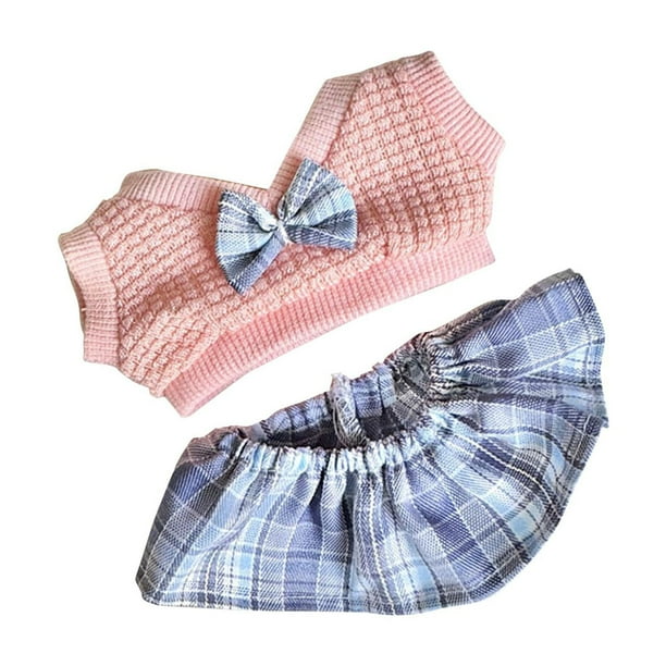 Ropa para muñecos de peluche de 20 cm, accesorios para muñecos de peluche, suéter, Suéter rosa