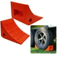 thumbnail image 1 of SECURITYMAN Heavy Duty Wheel Chocks (2 Pack) - Durable, Non-Slip, Solid Rubber Wheel Chocks for Boat Trailers, RV, Truck, Camper - Perfect on All Surfaces and in All, 1 of 7